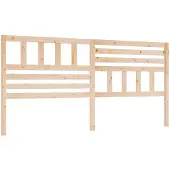 vidaXL Hoofdbord 206x4x100 cm massief grenenhout