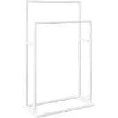 vidaXL Handdoekenrek vrijstaand 48x24x78,5 cm ijzer wit