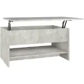 vidaXL Salontafel 80x50x40 cm bewerkt hout betongrijs