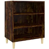 vidaXL Dressoir 57x35x70 cm bewerkt hout gerookt eikenkleurig