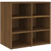 vidaXL Schoenenkast 52,5x30x50 cm bruin eikenkleur