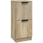 vidaXL Dressoir 30x30x70 cm bewerkt hout sonoma eikenkleurig