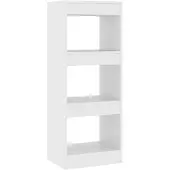 vidaXL Boekenkast/kamerscherm 40x30x103 cm bewerkt hout wit