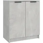 vidaXL Schoenenkast 59x35x70 cm bewerkt hout betongrijs