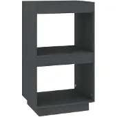 vidaXL Boekenkast 40x35x71 cm massief grenenhout grijs