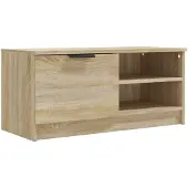 vidaXL Tv-meubel 80x35x36,5 cm bewerkt hout sonoma eikenkleurig