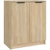 vidaXL Schoenenkast 59x35x70 cm bewerkt hout sonoma eikenkleurig