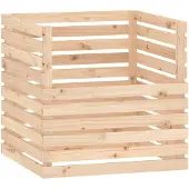 vidaXL Compostbak 80x80x78 cm massief grenenhout
