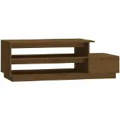 vidaXL Salontafel 120x50x40,5 cm massief grenenhout honingbruin