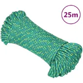 vidaXL Boottouw 4 mm 25 m polypropyleen groen
