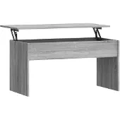 vidaXL Salontafel grijs Sonoma, 102x50,5x52,5 cm, houtvezel