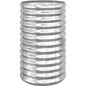 vidaXL Plantenbak 40x40x68 cm gegalvaniseerd staal zilverkleurig
