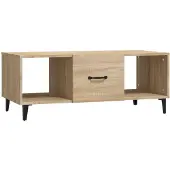 vidaXL Salontafel Sonoma-eik, 102x50x40 cm, houtvezel