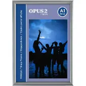 Europel Kliklijst – Posterlijst – A2 – 42 x 59,4 cm – 25mm – Aluminium – Zilver