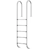vidaXL Zwembadladder 54x38x211 cm 304 roestvrij staal