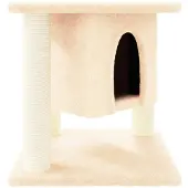 vidaXL Kattenmeubel met sisal krabpalen 37 cm crèmekleurig