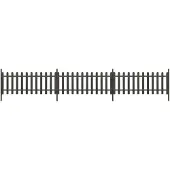 vidaXL Hek met palen 3 st 614x80 cm HKC