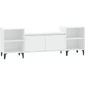 vidaXL Tv-meubel 160x35x55 cm bewerkt hout wit