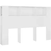 vidaXL Hoofdbordkast 160x18,5x104,5 cm wit