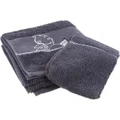 Moulinsart Kuifje Handdoek + Washandje (Grijs) Tintin