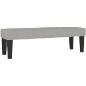 vidaXL Bankje 100x30x30 cm stof lichtgrijs