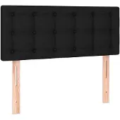vidaXL Hoofdbord 90x5x78/88 cm stof zwart