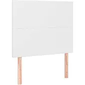vidaXL Hoofdbord wit 80x5x118/128 cm kunstleer