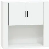 vidaXL Wandkast 80x33x80 cm bewerkt hout wit