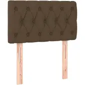 vidaXL Hoofdbord 80x7x78/88 cm stof donkerbruin