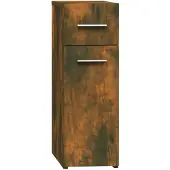 vidaXL Apothekerskast 20x45,5x60 cm bewerkt hout gerookt eikenkleurig