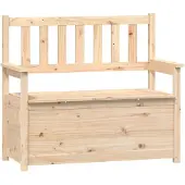 vidaXL Bankje 112,5x51,5x96,5 cm massief grenenhout
