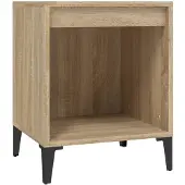 vidaXL Nachtkastje 40x35x50 cm sonoma eikenkleurig