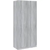 vidaXL Garderobekast, grijs Sonoma, 90x52x200 cm, houtvezel