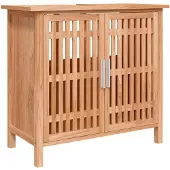 vidaXL Wastafelkast 66x29x61,5 cm massief walnotenhout
