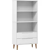vidaXL Boekenkast MOLDE 85x35x170,5 cm massief grenenhout wit