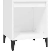 vidaXL Nachtkastje 40x35x50 cm wit