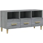 vidaXL TV-kast, grijs Sonoma, 102x36x50 cm, houtvezel