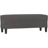 vidaXL Bankje 100x35x41 cm kunstleer grijs