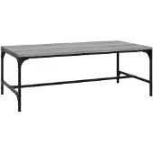 vidaXL Salontafel 100x50x35 cm bewerkt hout grijs sonoma