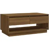 vidaXL Salontafel, bruin, eikenlook, 102,5 x 55 x 44 cm, houtvezel