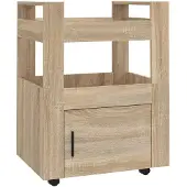 vidaXL Keukentrolley 60x45x80 cm bewerkt hout sonoma eikenkleurig