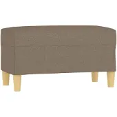 vidaXL Bankje 70x35x41 cm stof taupe