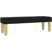 vidaXL Bankje 100x30x30 cm stof zwart