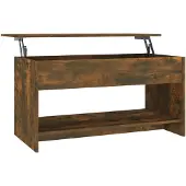 vidaXL Salontafel, gerookt eikenfineer, 102x50x52,5 cm, houtvezelplaat