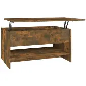vidaXL Salontafel, gerookt eikenfineer, 80x50x40 cm, houtvezelplaat