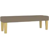 vidaXL Bankje 100x30x30 cm stof taupe