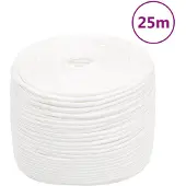 vidaXL Boottouw 6 mm 25 m polypropyleen volwit