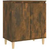 vidaXL Dressoir 60x35x70 cm bewerkt hout gerookt eikenkleurig