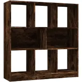 vidaXL Boekenkast 97,5x29,5x100 cm bewerkt hout gerookt eikenkleurig