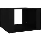 vidaXL Nachtkastje 57x55x36 cm bewerkt hout zwart